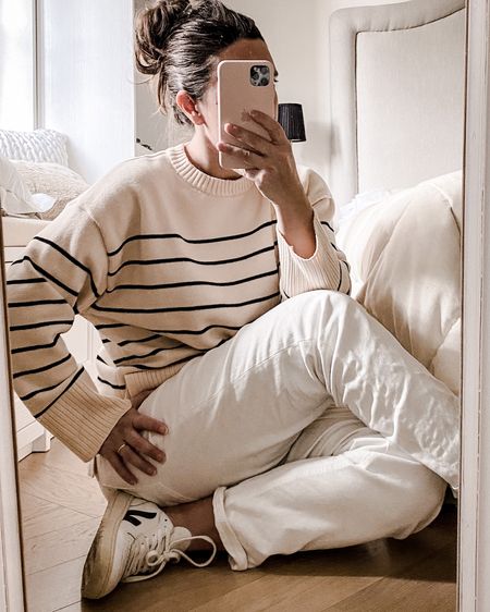 Stripes sweater is the perfect transitional piece from winter to spring and an absolute must have  Linking to a few one under 50 found on Amazon Fashion. 

#LTKstyletip #LTKSeasonal #LTKunder50