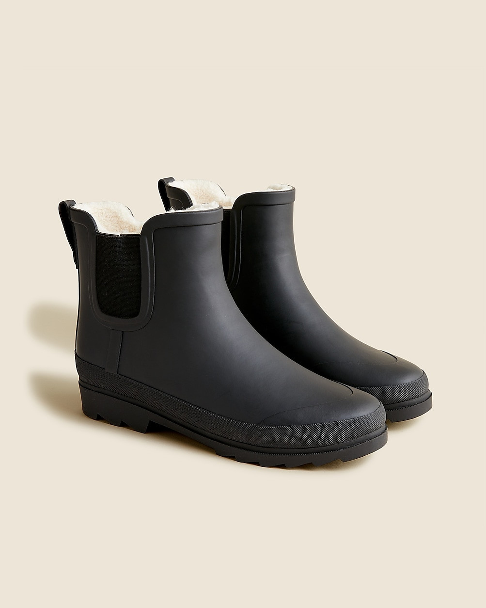 Sherpa-lined Chelsea rain boots | J. Crew US