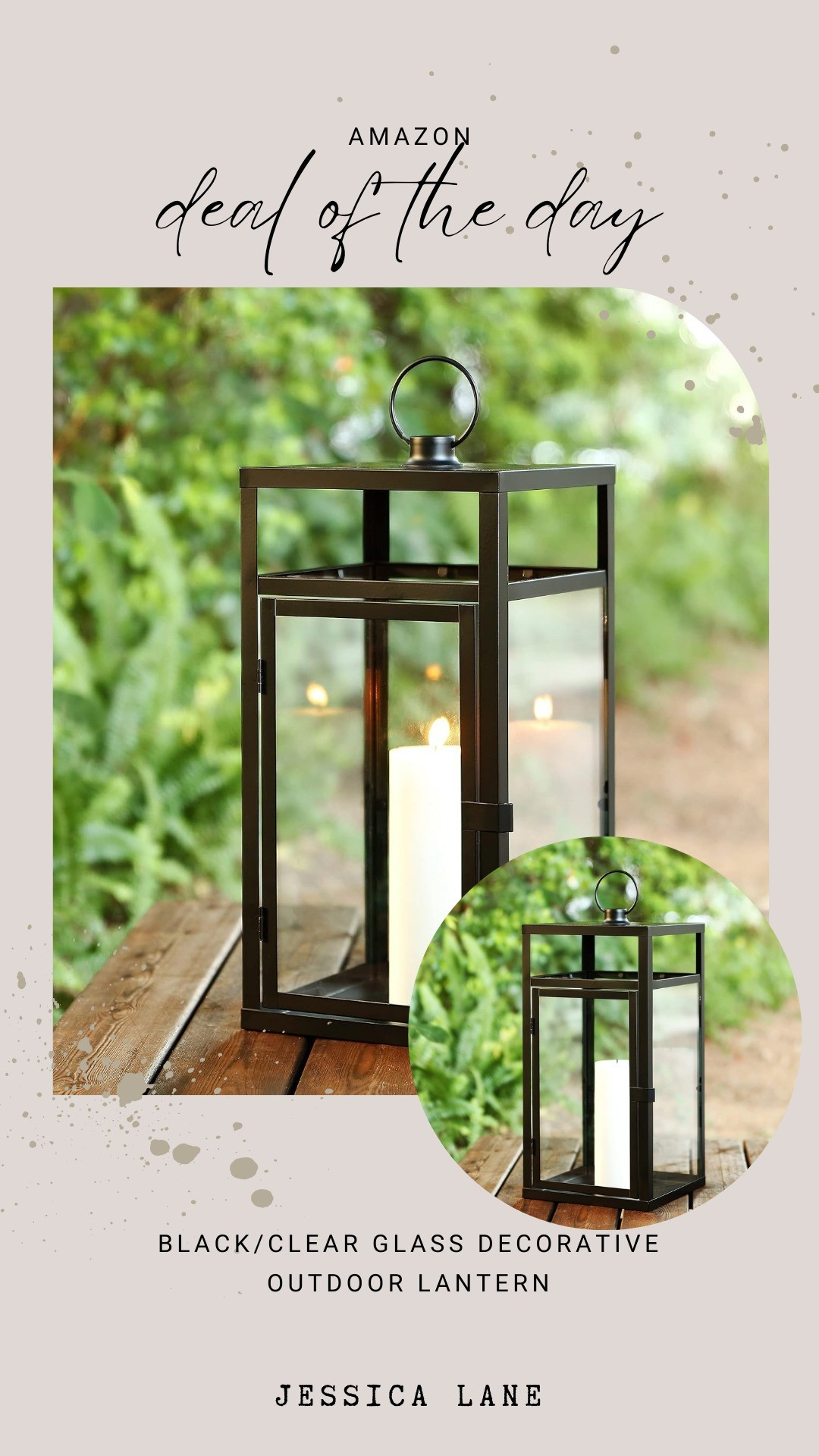 This classic black and glass lantern adds an elegant touch to any porch or patio setup.#outdoorliving #homedecor #amazonhome

#LTKSeasonal #LTKSaleAlert #LTKHome