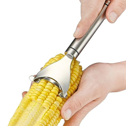Corn Peeler Stainless Stee Corn Cob Stripper Tool Corn Thresher from the Cob, Removes Corn Kernels From Corn Cobs In Seconds, Kitchen Gadget | Amazon (US)