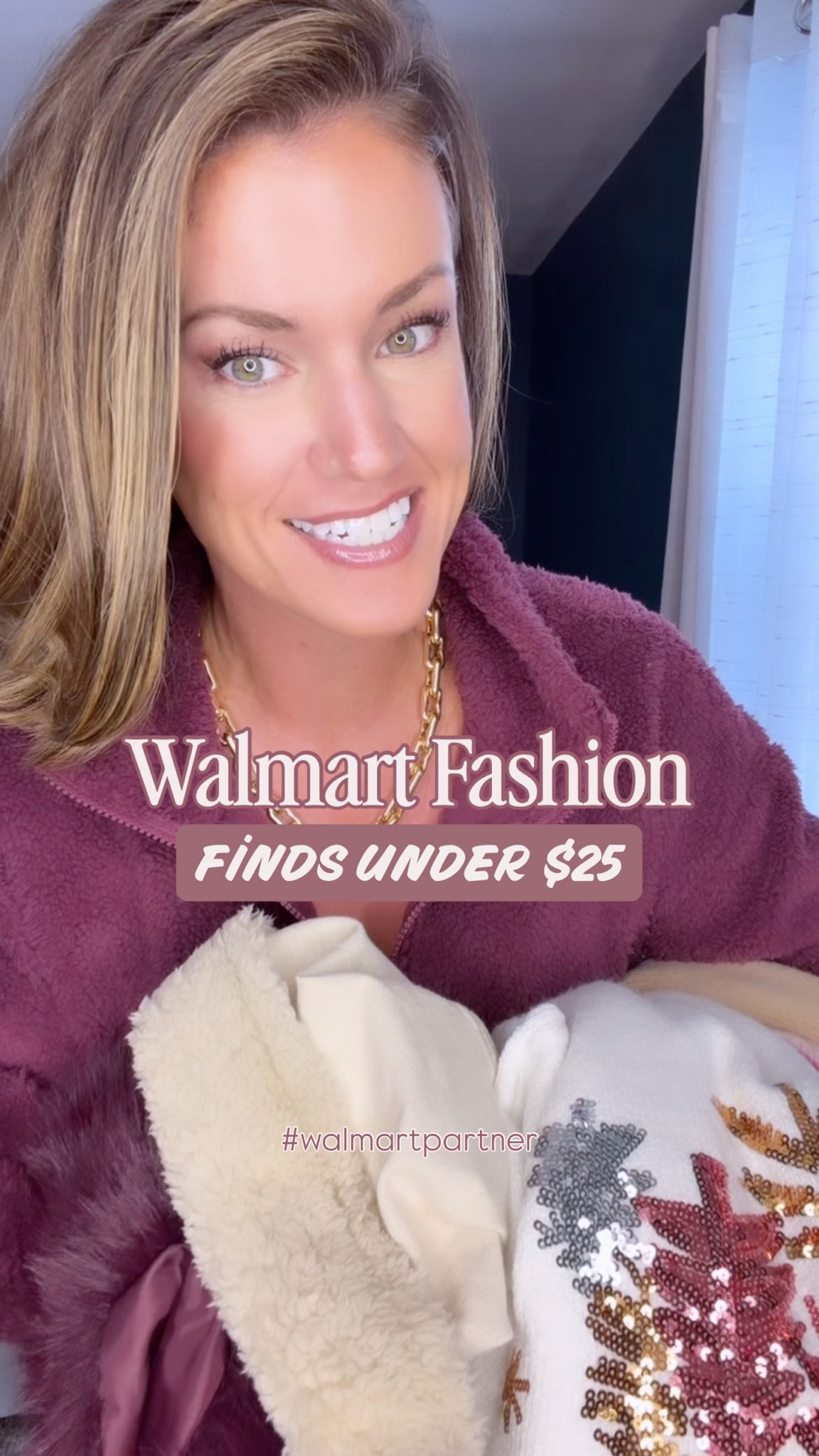 #walmartpartner Proving you don’t have to spend a fortune to look great this holiday season. Highlighting a few items that are $25 or less. 
Wearing size small in all tops. 
Medium in jackets 
8 in pants 
Small in dress 
#walmartstyle @walmartstyle @walmart

#LTKHoliday #LTKSeasonal