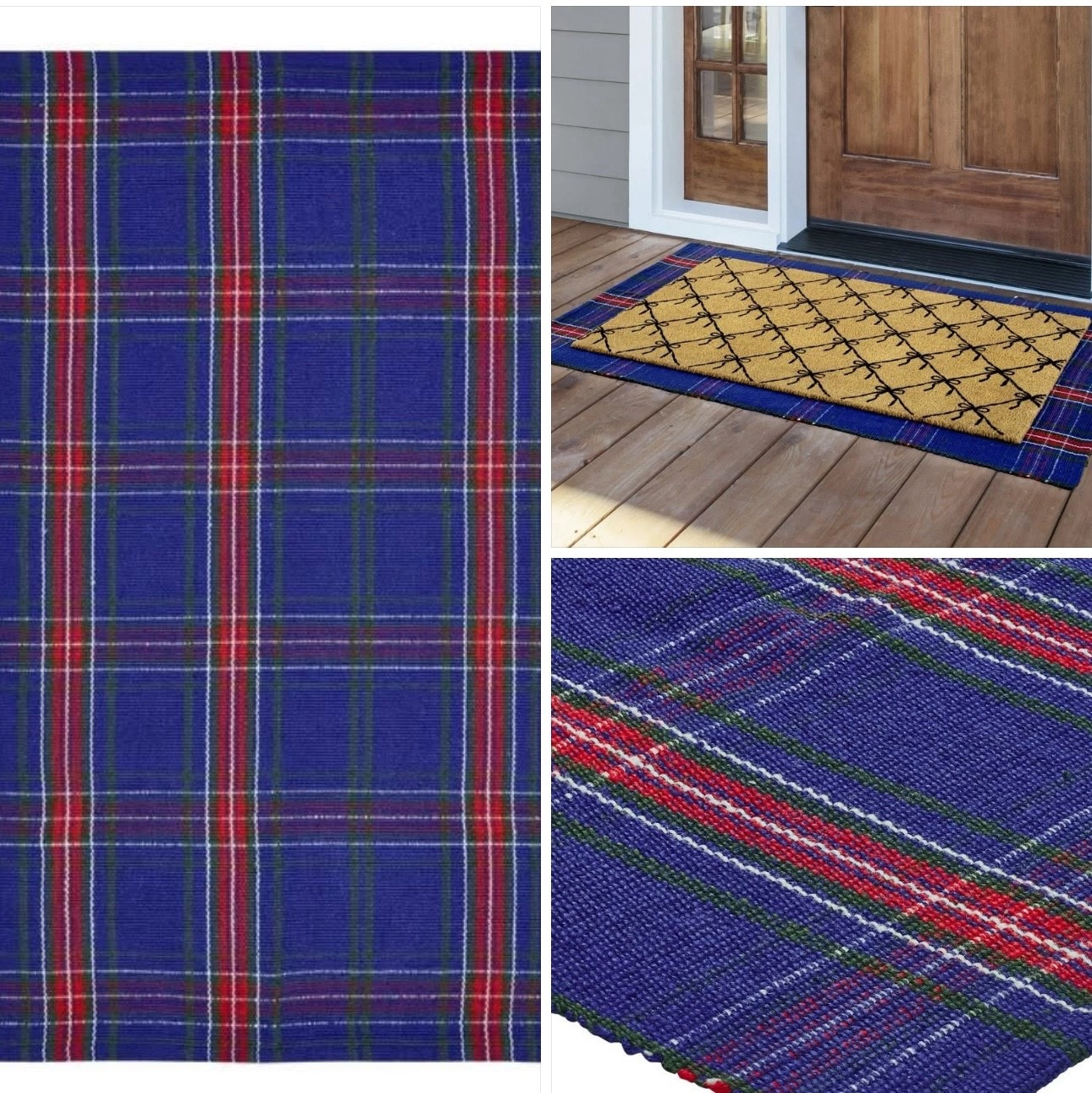 Loving this new find! Tartan plaid indoor/outdoor rug. Layer it with a doormat or use on its own.  Available in two sizes. 

#LTKHoliday #LTKHome #LTKFindsUnder50