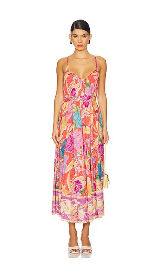 SPELL Painters Garden Strappy Maxi Dress in Pink. | Revolve Clothing (Global)