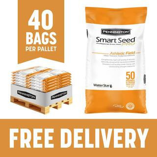 Smart Seed Professional Athletic Mix 50 lbs. 5,000 sq. ft. Bulk Grass Seed Pallet (40-Bags) | The Home Depot