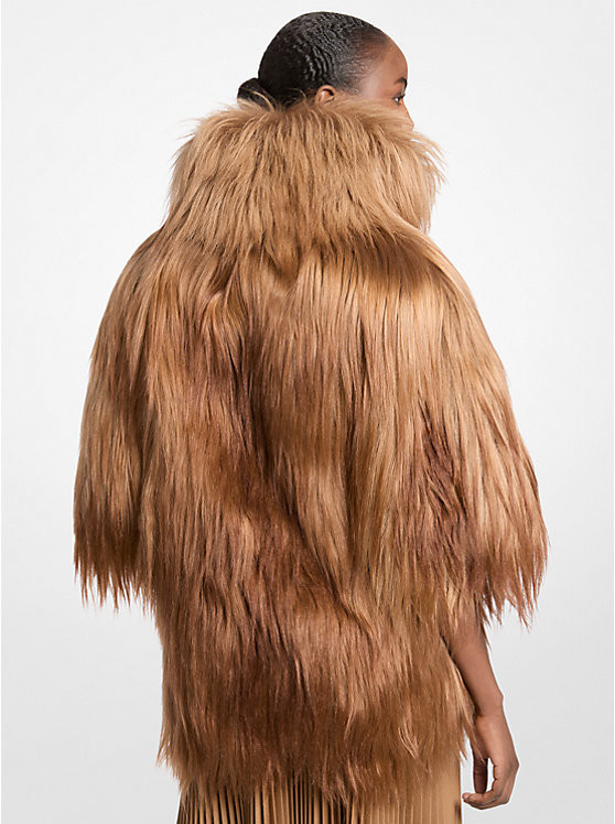 Long Haired Shearling Popover | Michael Kors US