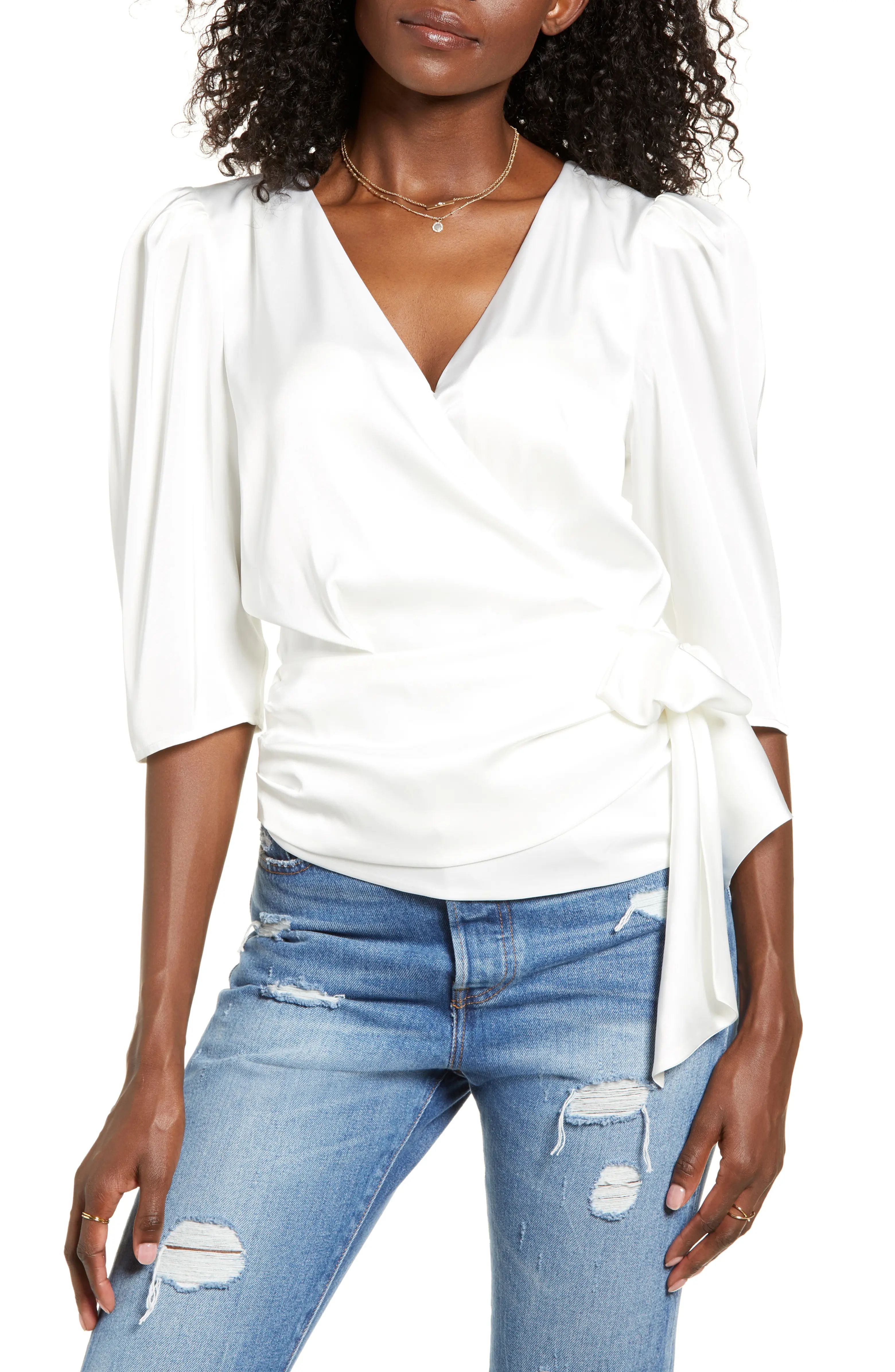 Ullah Wrap Front Blouse | Nordstrom