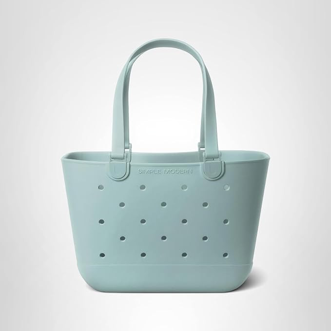 Simple Modern Large Beach Bag | Waterproof Getaway Rubber Tote with Zipper Pocket for Travel, Poo... | Amazon (US)