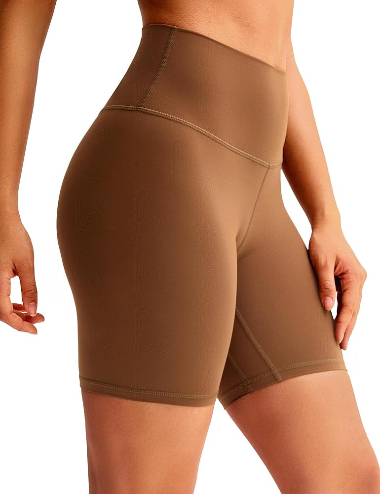 BAYDI Clouduxi Biker Shorts for Women 6" High Waisted Workout Gym Running Shorts Womens Buttery S... | Amazon (US)