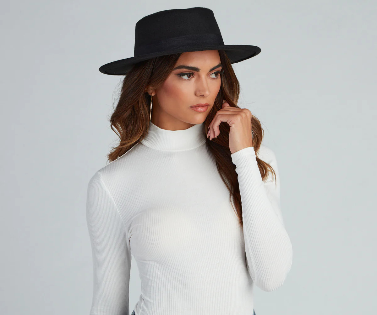 Simply Stylish Faux Wool Boater Hat | Windsor Stores