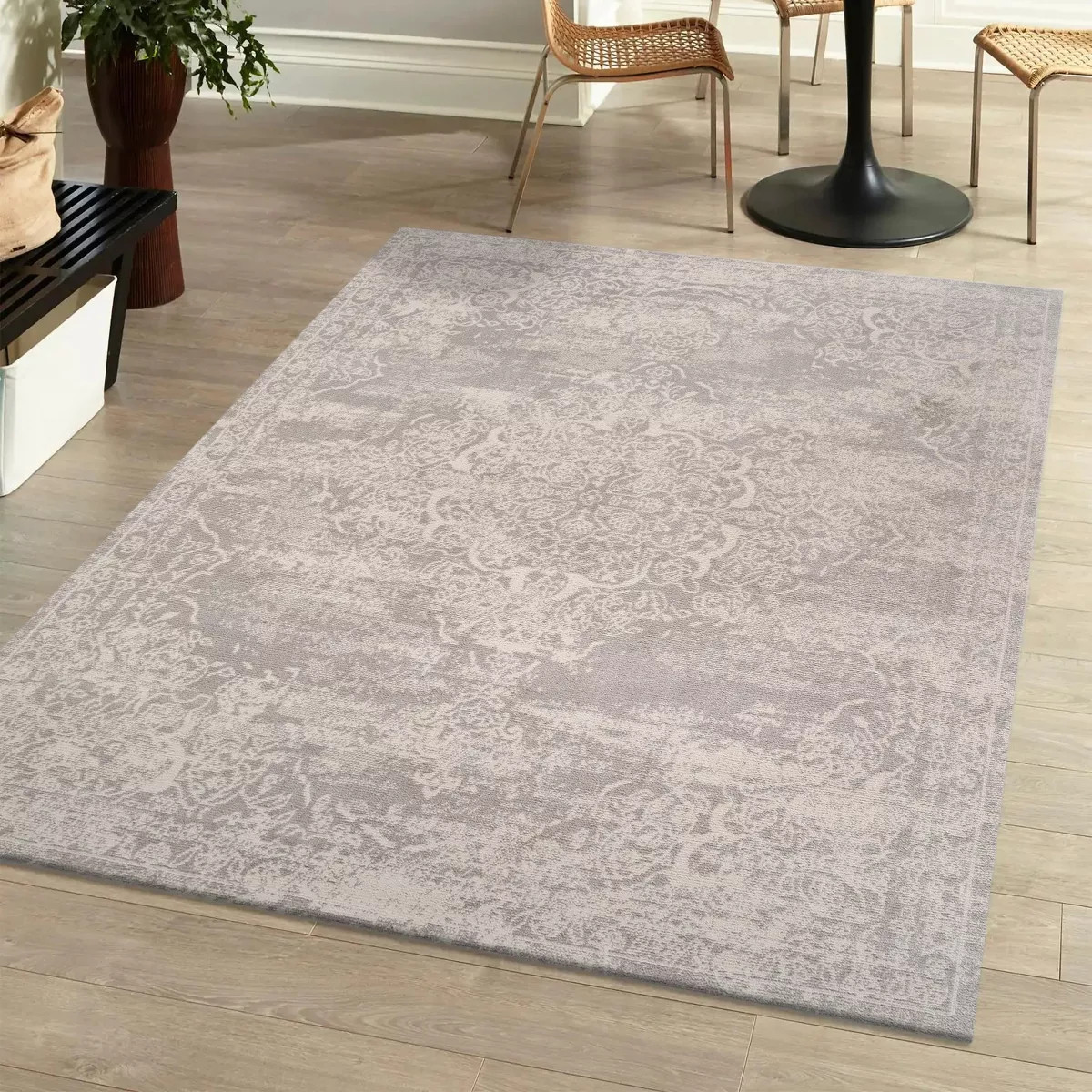 8'x10' Alhambra Ornate Medallion Modern Area Rug, Ivory - JONATHAN Y | Target