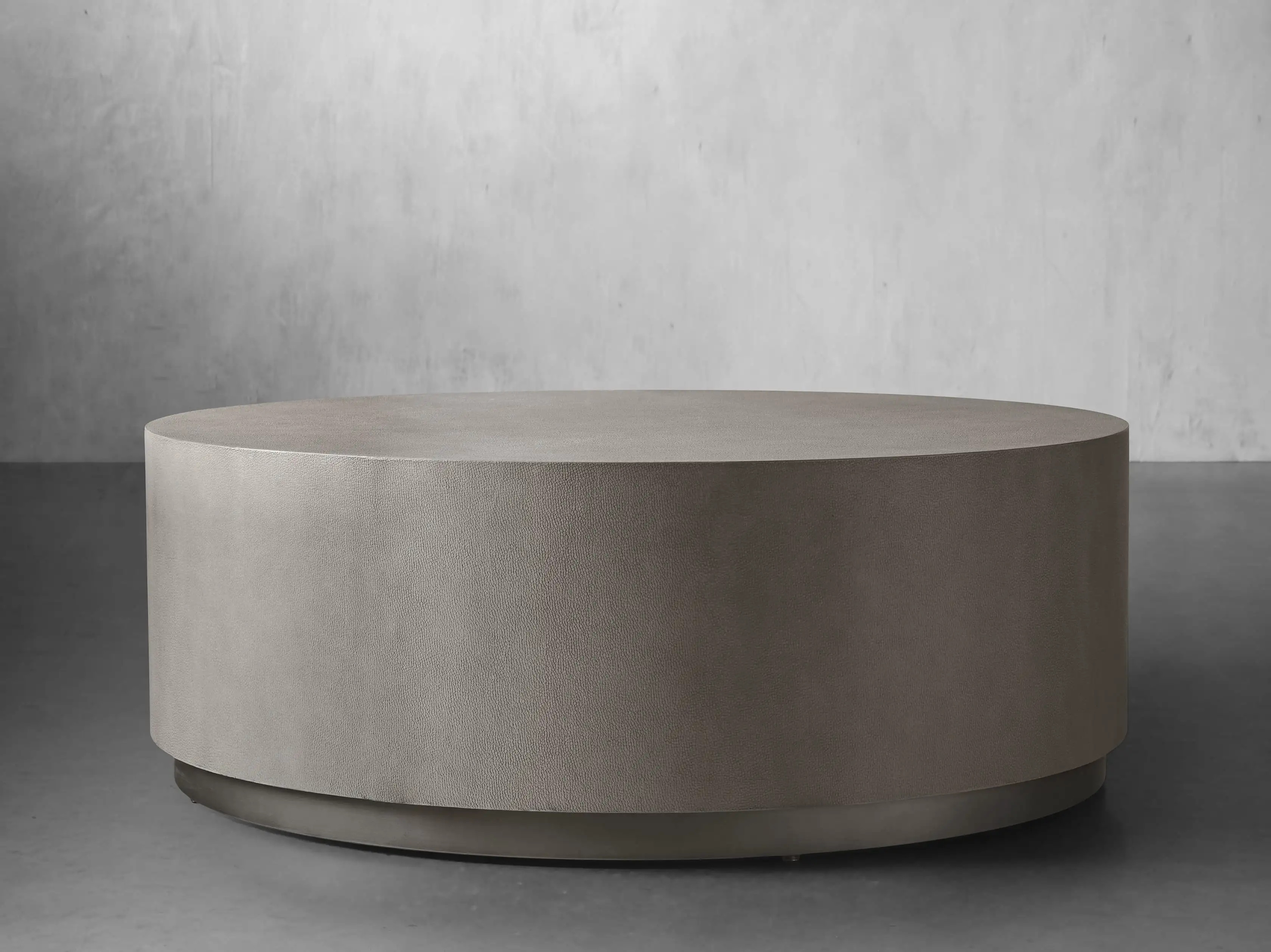 Malone Round Plinth Coffee Table | Arhaus