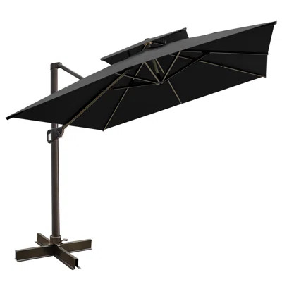 Freeport Park® Gerken 10' Square Cantilever Umbrella & Reviews | Wayfair | Wayfair North America