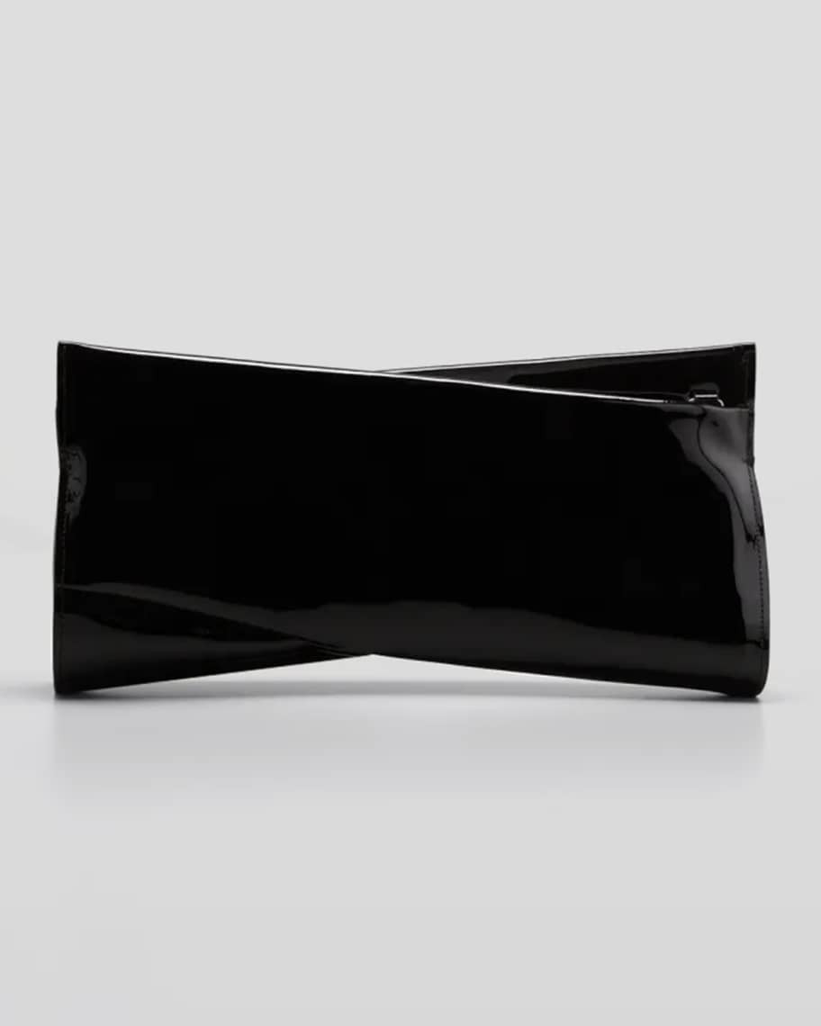 Christian Louboutin Loubitwist Clutch in Patent Leather | Neiman Marcus