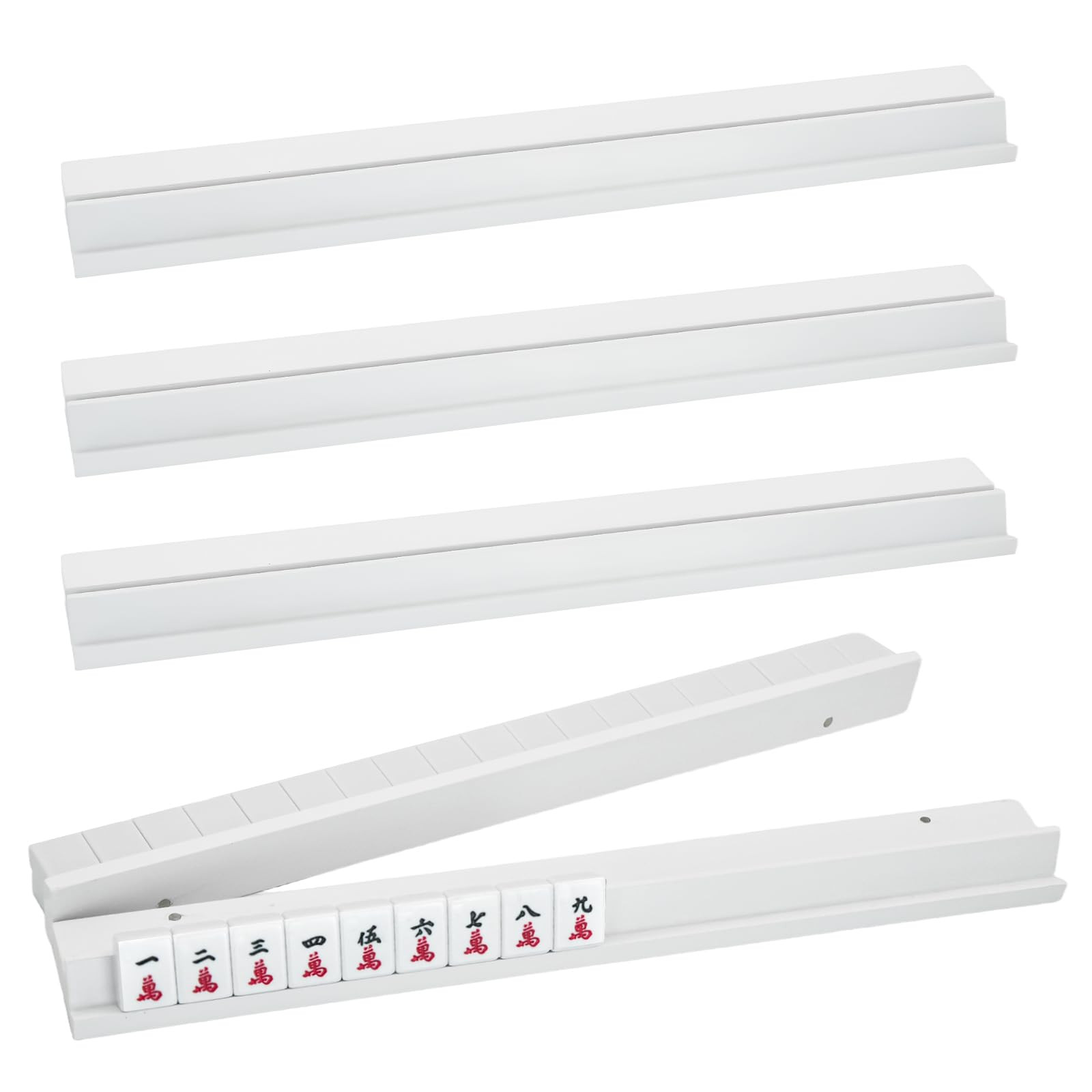 magic sewing machine 4PCS Wooden Mahjong Racks with Magnetic Pushers, Natural Wood American Mahjo... | Amazon (US)