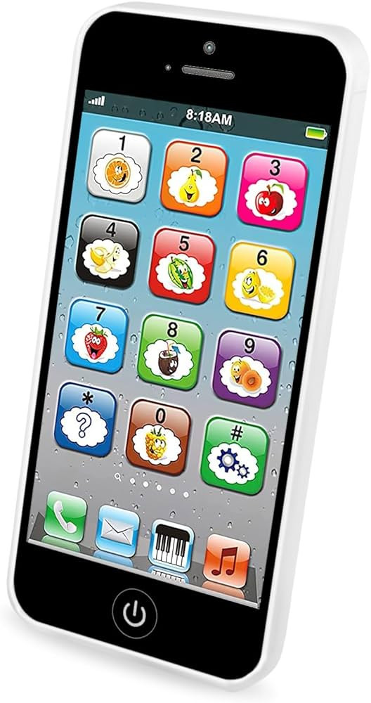 Toy Learning Play Cell Phone with 8 Functions and Dazzling Lights Interactive Toy for Toddler Bab... | Amazon (US)