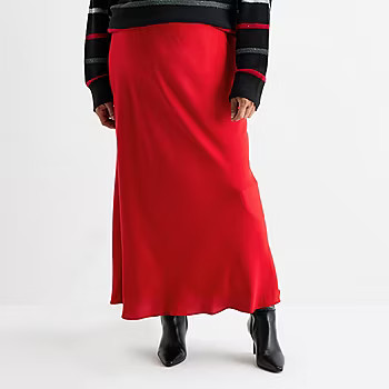 Liz Claiborne Womens Plus Mid Rise Maxi Skirt | JCPenney