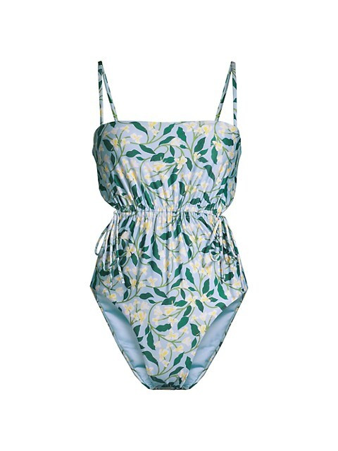 Alegria Floral Cut-Out One-Piece Swimsuit | Saks Fifth Avenue