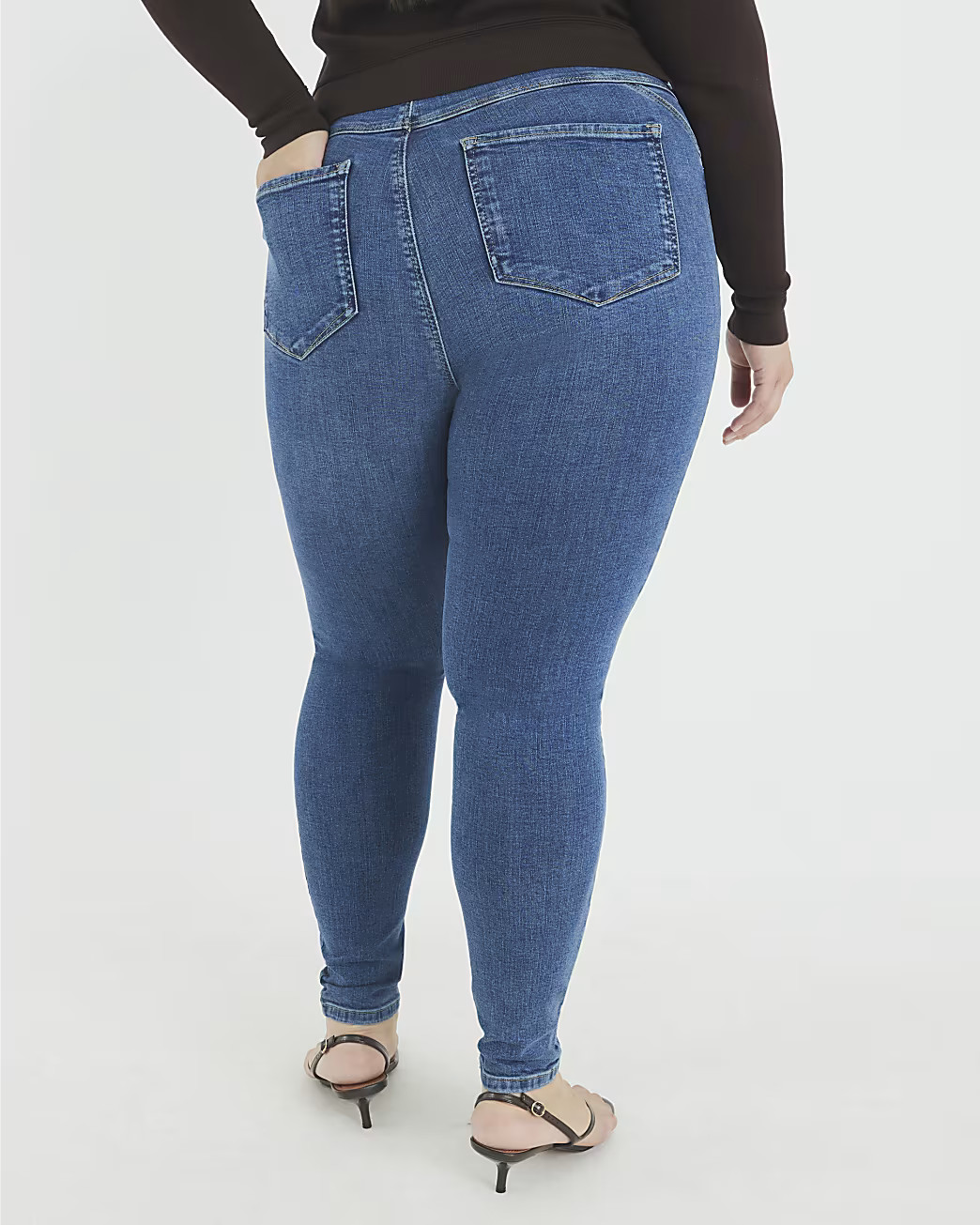 Blue Mid Rise Skinny Jeans | River Island UK & IE