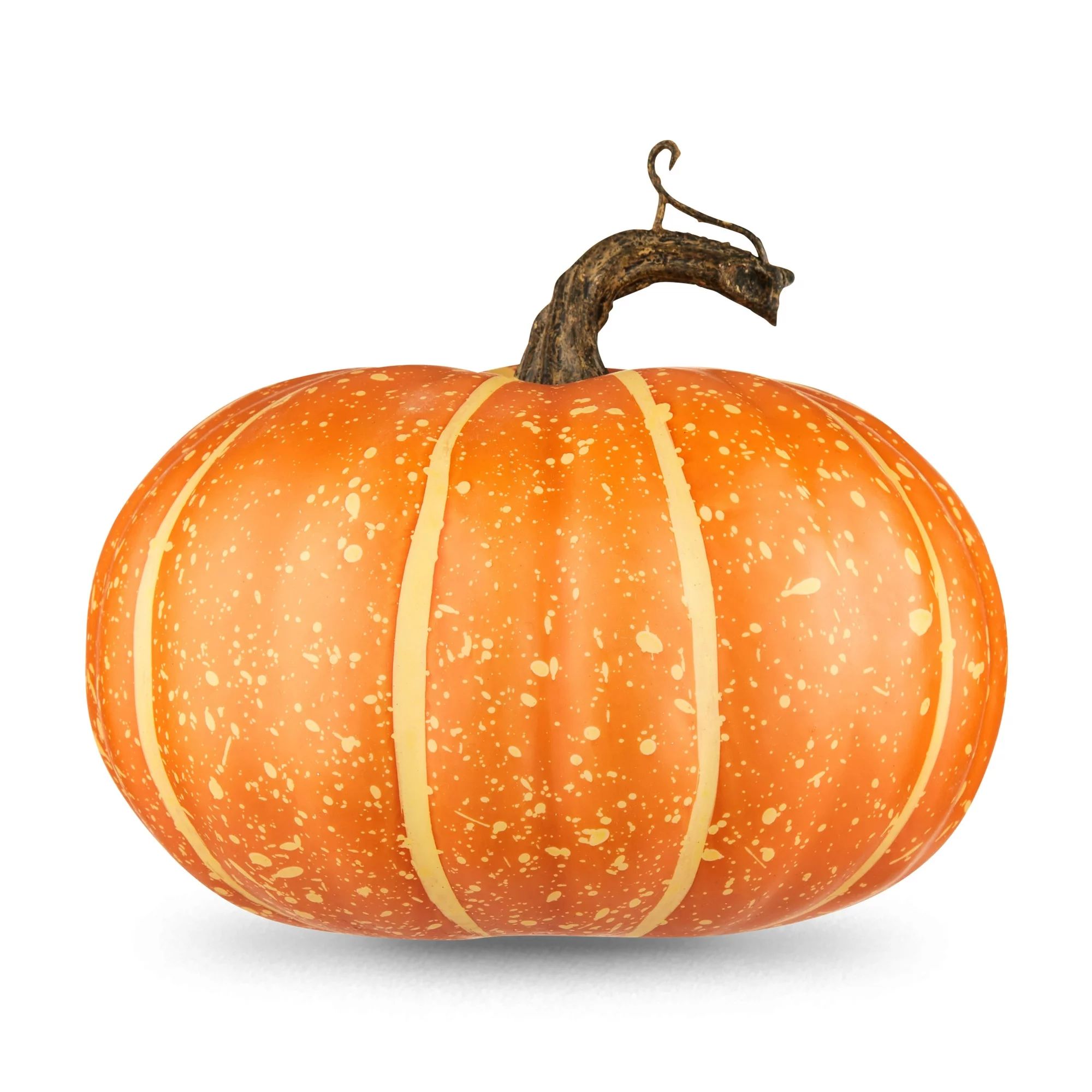 Harvest 6 in Small Natural Short Orange Foam Pumpkin Decoration, Way to Celebrate | Walmart (US)