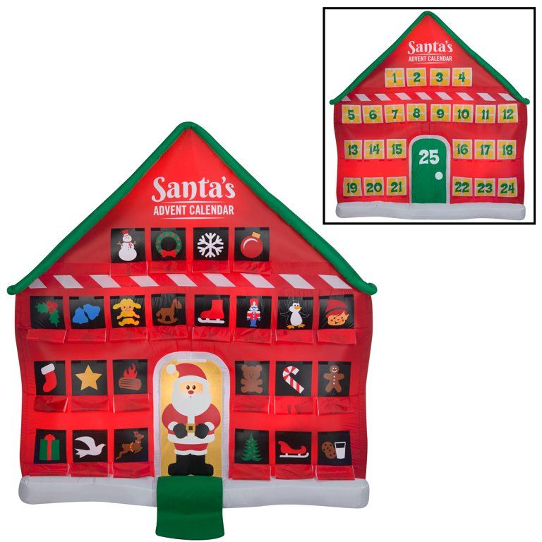 Holiday Time 8ft Christmas Advent Calendar Inflatable | Walmart (US)