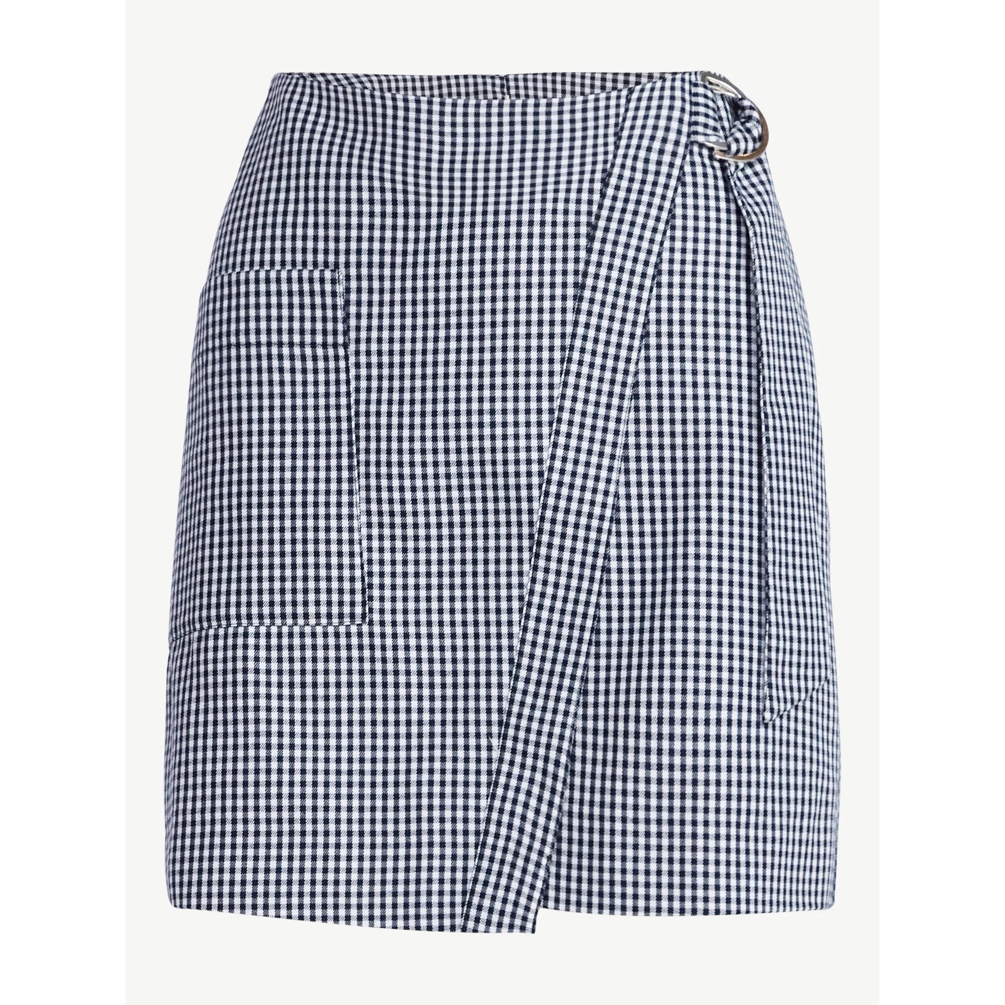 Free Assembly Women's Faux Wrap Mini Skirt, Sizes 0-20 | Walmart (US)