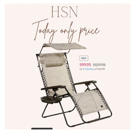 @hsn today only sale price 🚨

Paradise by Bliss 32" Wide Gravity-Free Recliner! Comes in many colors while supplies last! 

This is so perfect for park day, sports day, camping and more! 

Easy to pack away & store too!

I have the color sand! 

Save more with code for first time shoppers.

HSN2024 - for $10 off $20 
#hsninfluencer #ad #lovehsn 