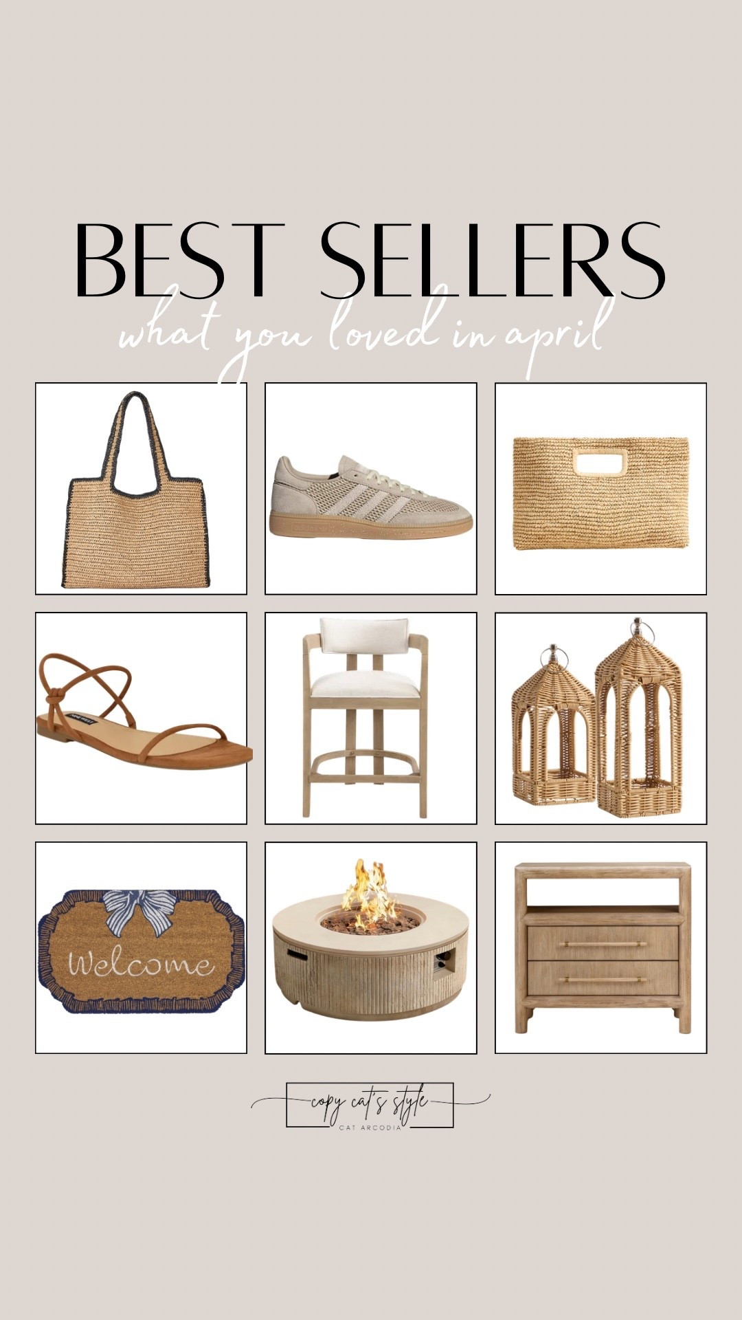All the things you loved in April.  Beach bags, stools, fire pits, sandals, adidas sneakers, nightstands, and more.

#LTKSeasonal #LTKHome