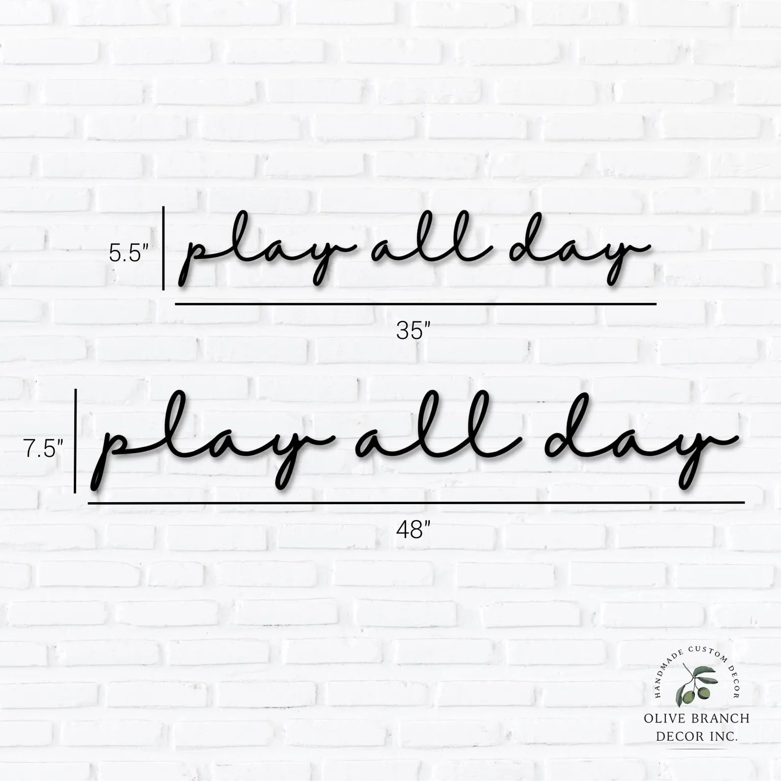 Play All Day Sign - Play All Day Wall Sign - Playroom Sign - Kids Room Sign - Playroom Wall Sign ... | Etsy (US)