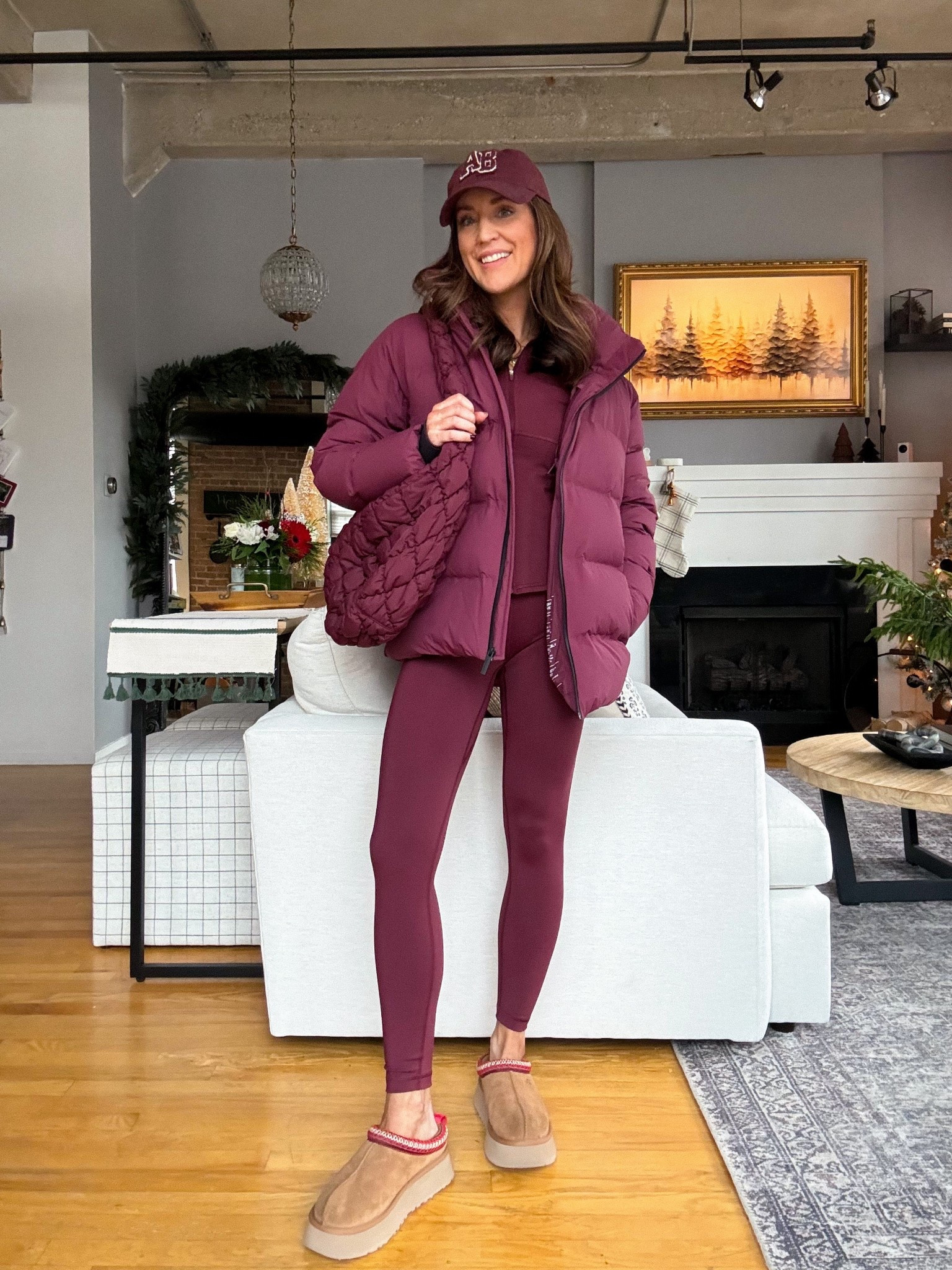 Wearing a small in the super puff (sized up). Everything else is true to size (4 in the tops and 0 in the leggings) 

#LTKActive #LTKSeasonal #LTKStyleTip