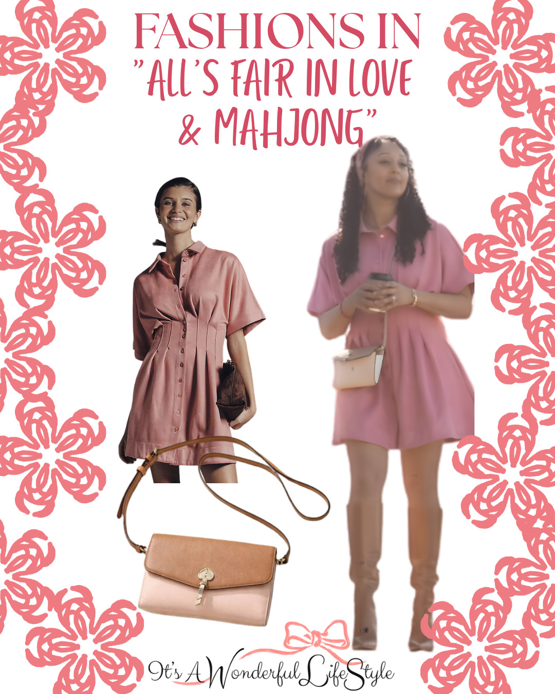 Get Tamera Mowry-Housley's dress & handbag in the upcoming Hallmark movie *All's Fair in Love & Mahjong* 

 #LTKSaleAlert