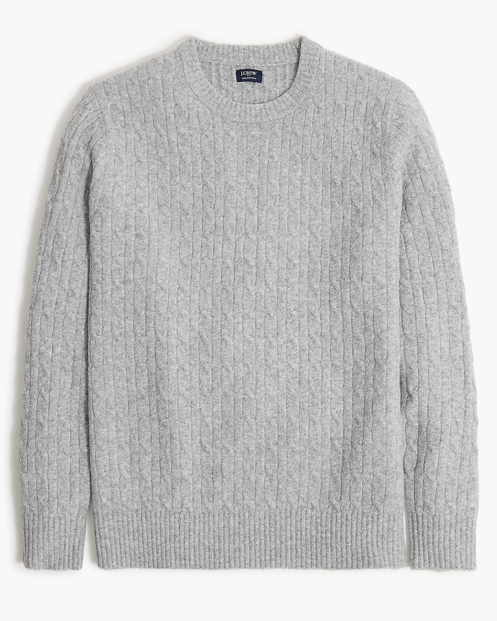 Cable crewneck sweater in extra-soft yarn | J.Crew Factory