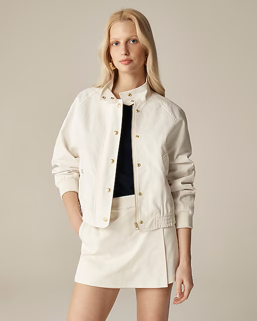 Cotton-blend flight jacket | J. Crew US