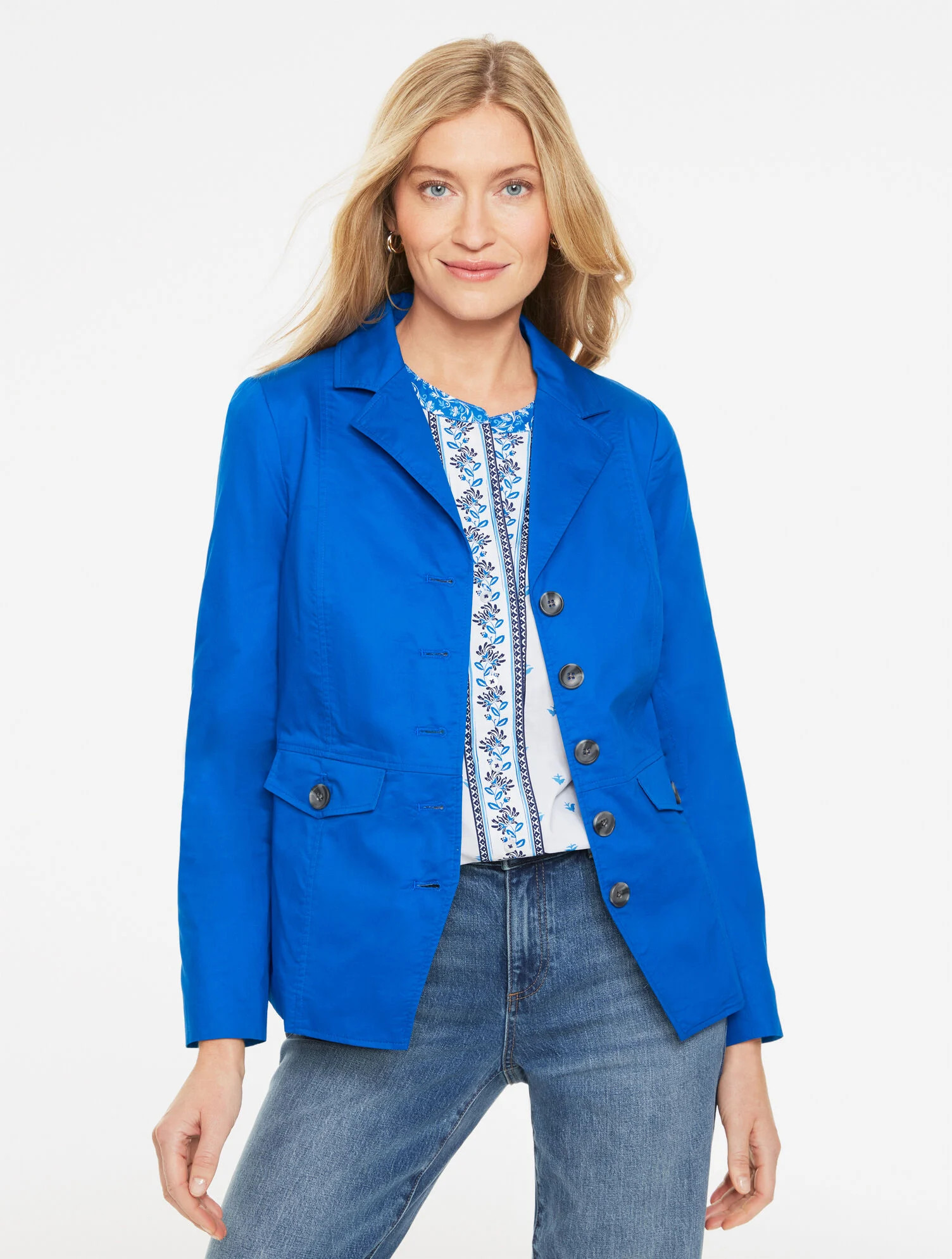 Poplin Blazer | Talbots