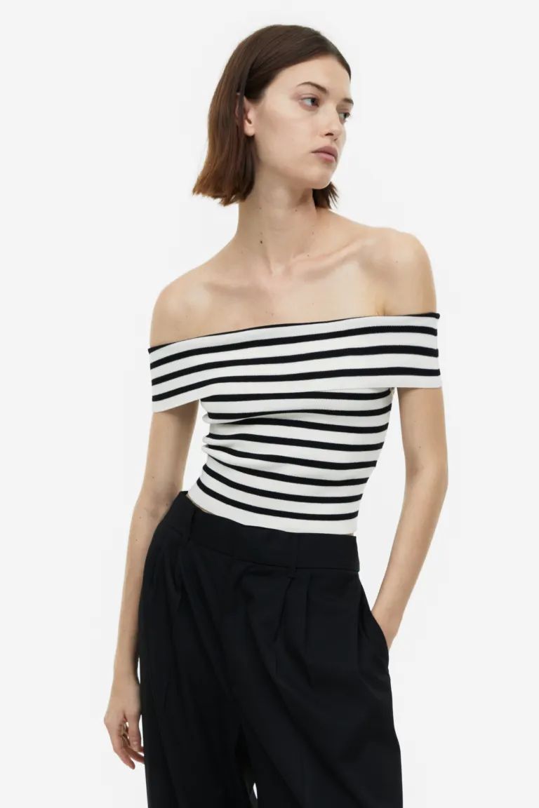 Sleeveless Off-the-shoulder Top | H&M (US + CA)