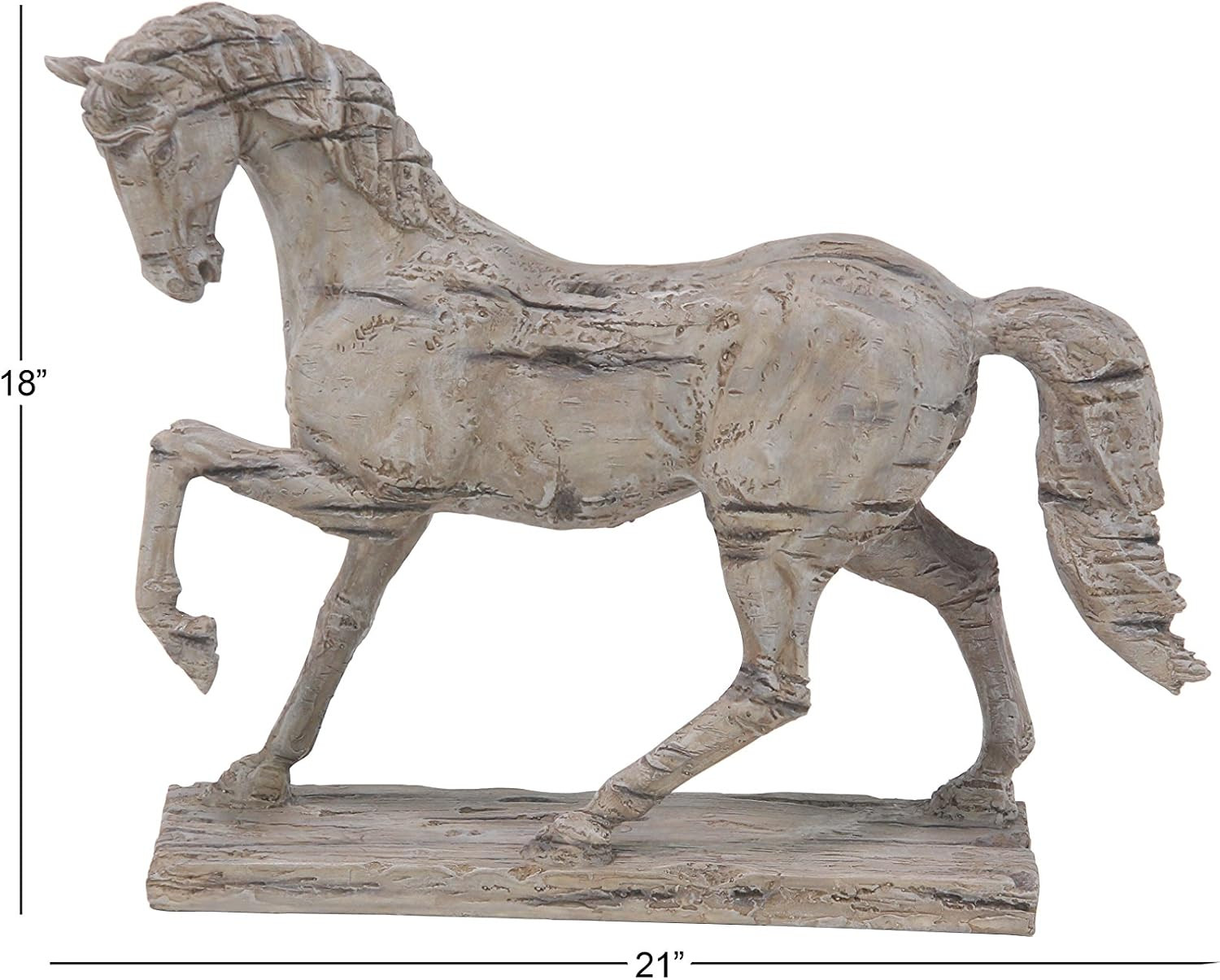Deco 79 Polystone Horse Decorative Sculpture Prancing Home Decor Statue, Accent Figurine 21" x 6"... | Amazon (US)