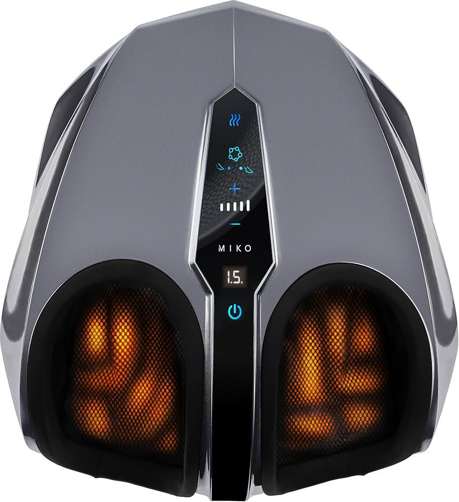 MIKO Foot Massager Machine with Deep-Kneading, Compression, Shiatsu, and Heat for Plantar Fasciit... | Amazon (US)