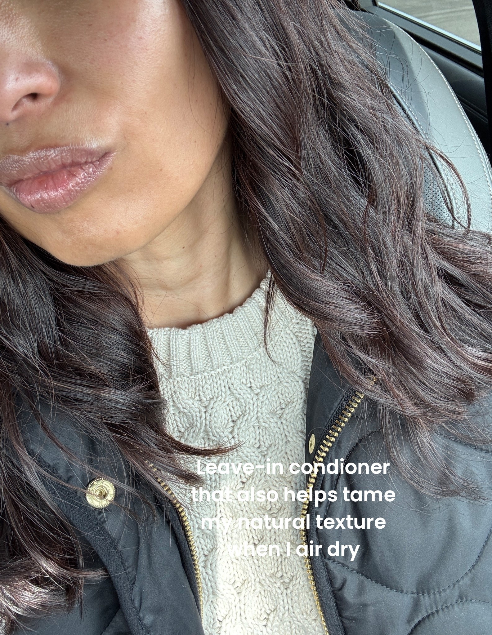 Leave-in conditioner that also helps tame my natural hair texture when I air-dry. I apply to towel dried hair. 
Lightweight hydration. 

New hydrating lip gloss. I love the look and feel. Clean beauty  

#LTKBeauty #LTKOver40