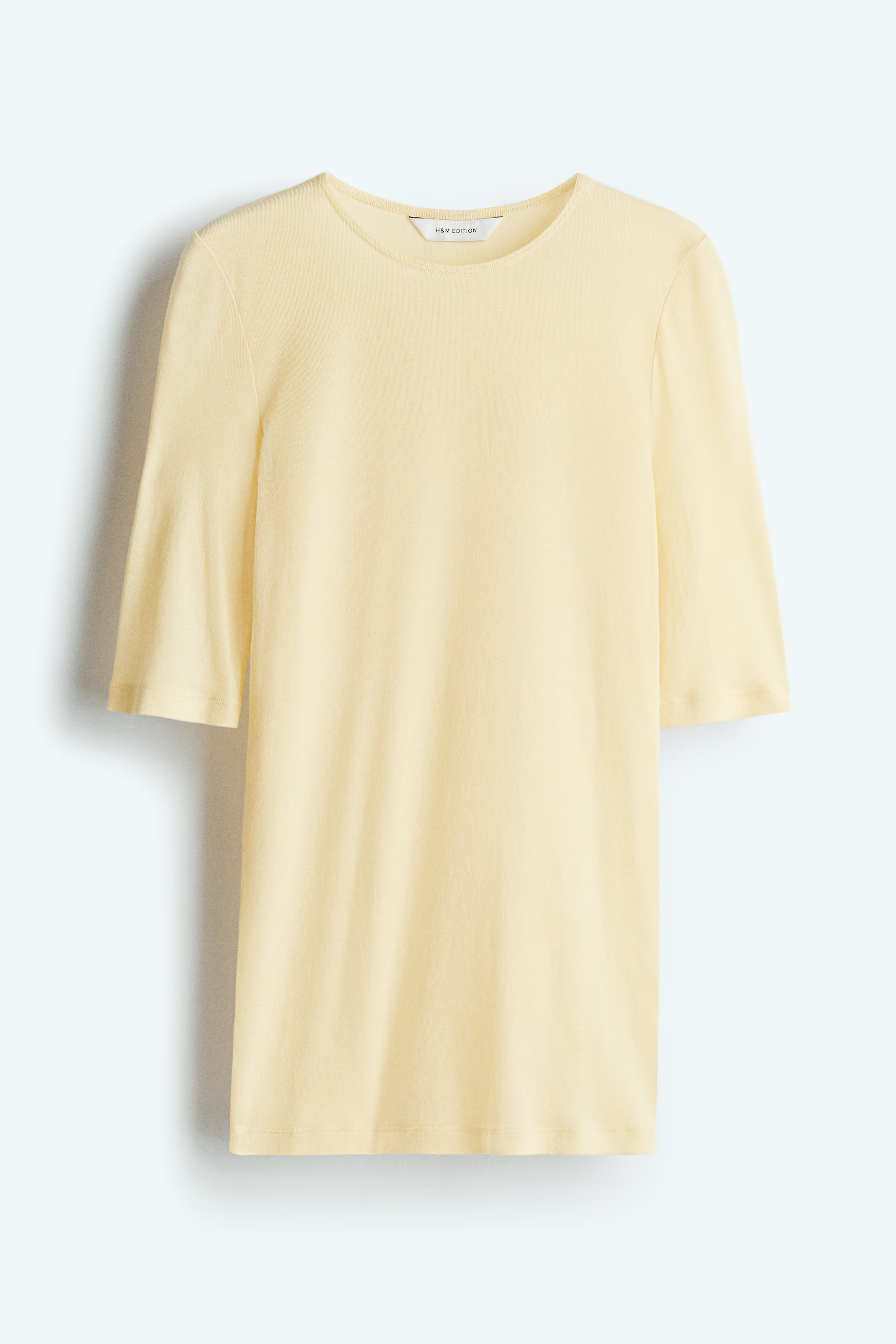 Pima cotton T-shirt - Light yellow - Ladies | H&M GB | H&M (UK, MY, IN, SG, PH, TW, HK)