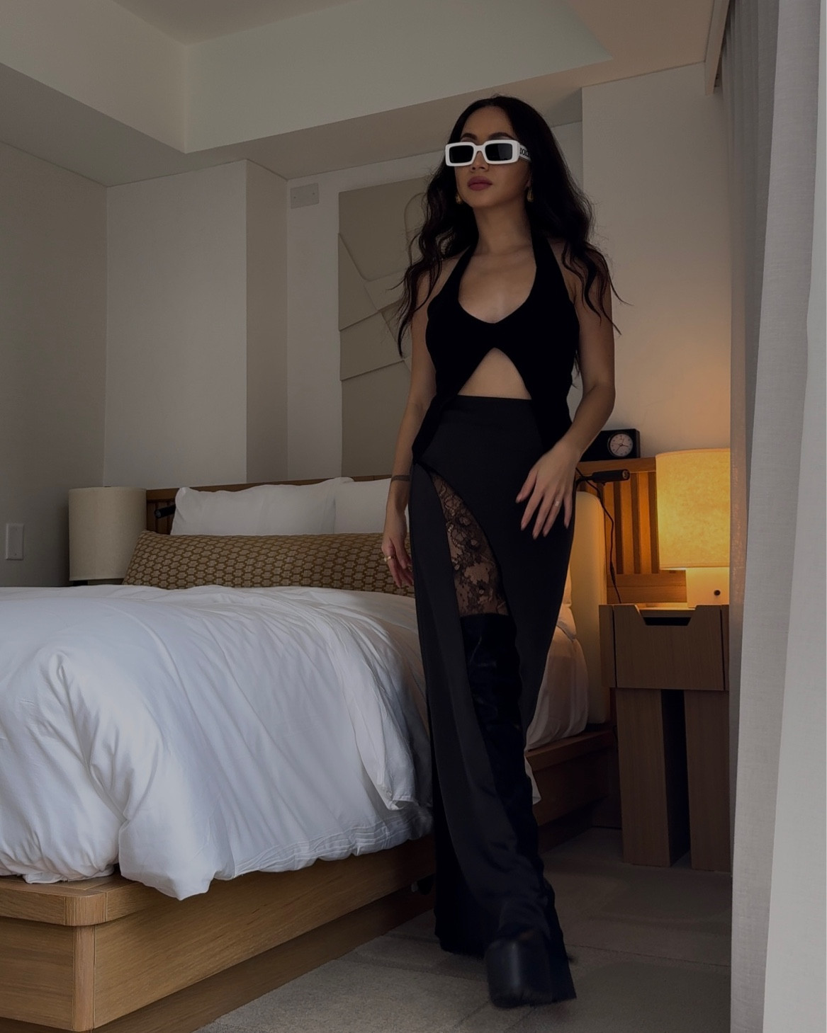 Sexy chic outfit for women 🖤 staycation, date night, travel, wedding, party outfit, maxi skirt 

#LTKstyletip #LTKparties #LTKtravel