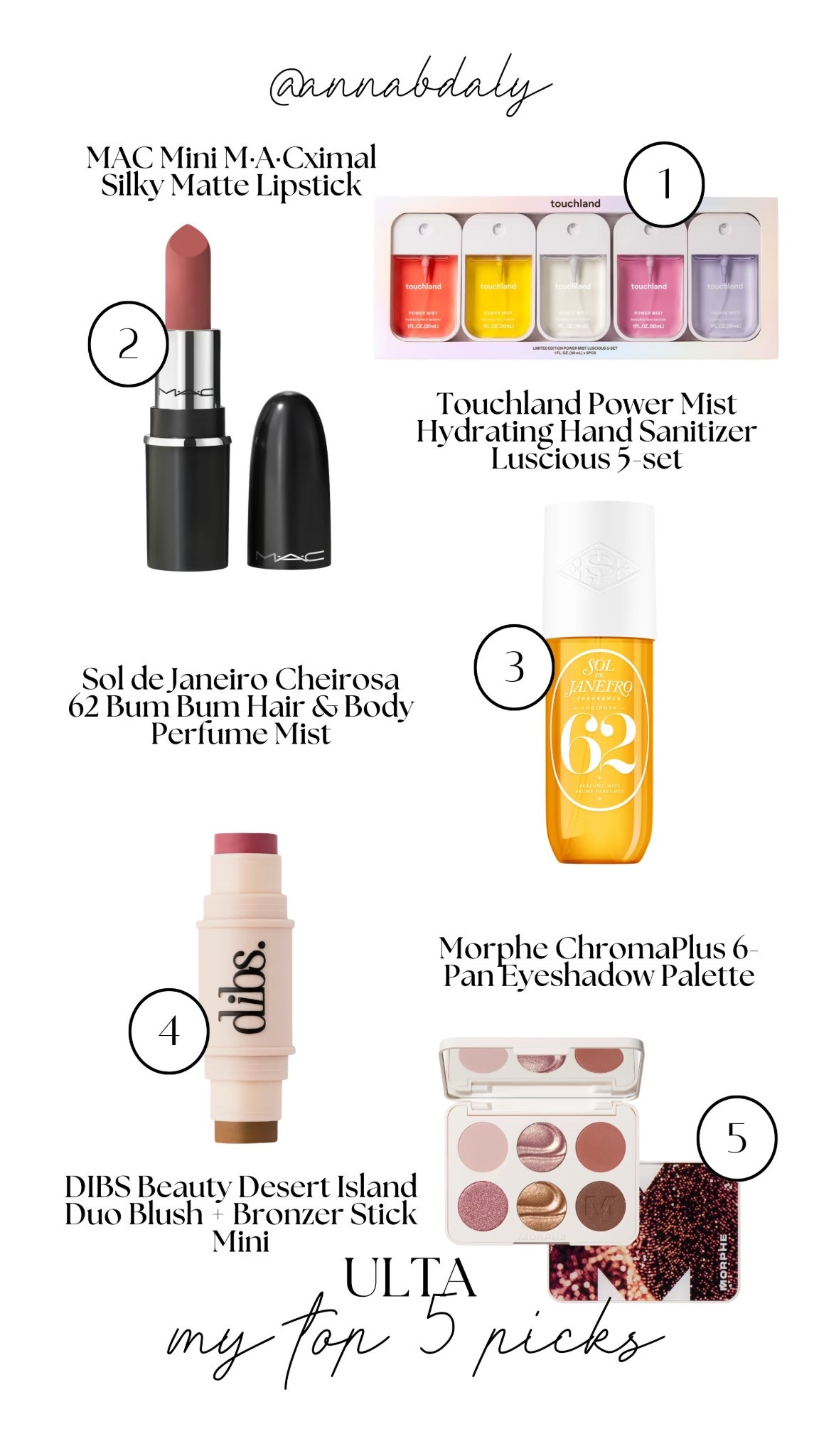 Top 5 picks from ulta! 

#LTKBeauty #LTKSeasonal