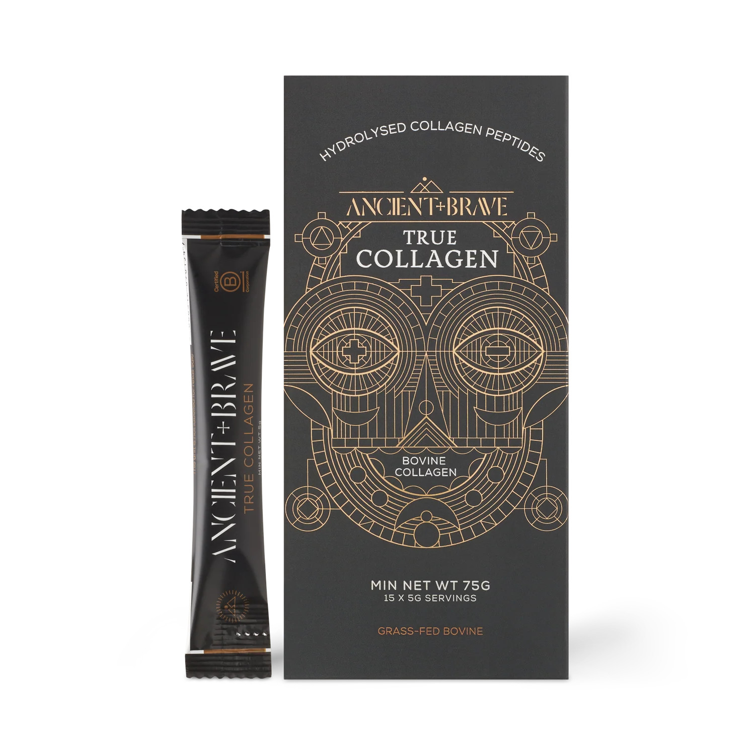 True Collagen Sachets - Bovine Collagen Powder Sachets UK | Ancient + Brave UK