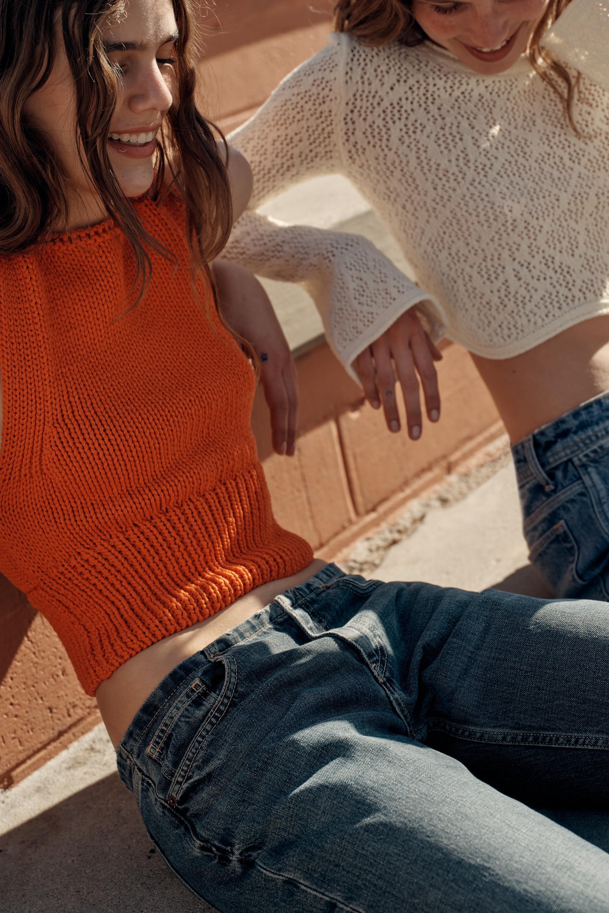 CROSS-BACK KNIT TOP | Zara Canada