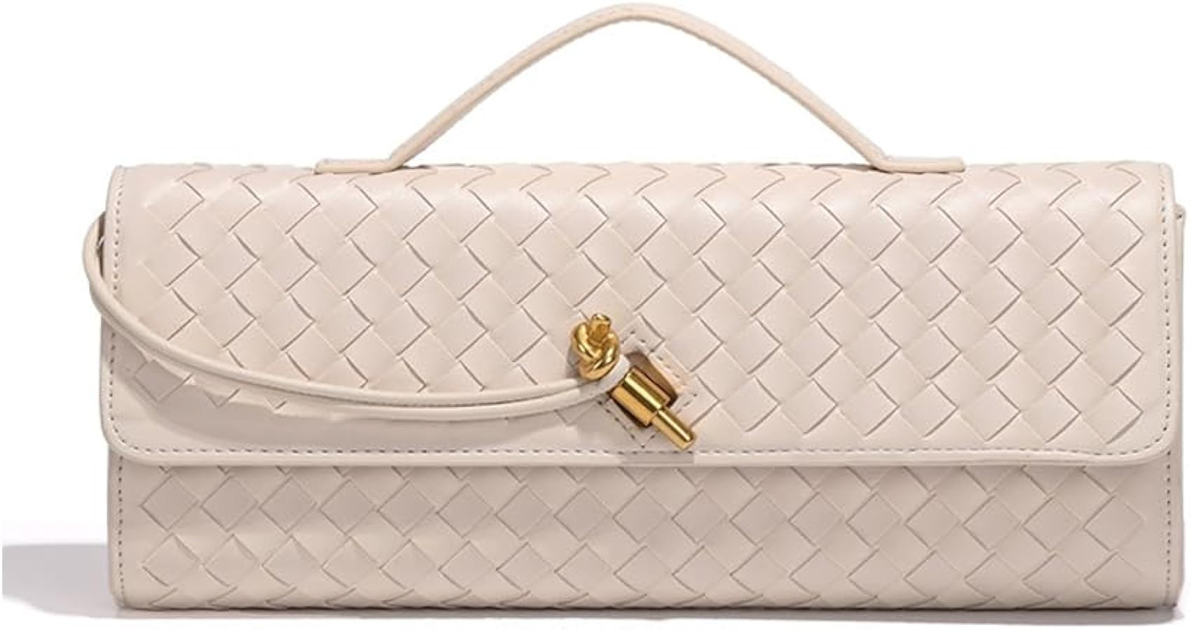 Women Clutch Purse Handmade Woven Crossbody Bag Leather Evening Handbag Fashion Shoulder Bag | Amazon (CA)