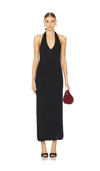 Show Me Your Mumu Kate Halter Dress in Black. - size S | Revolve Clothing (Global)