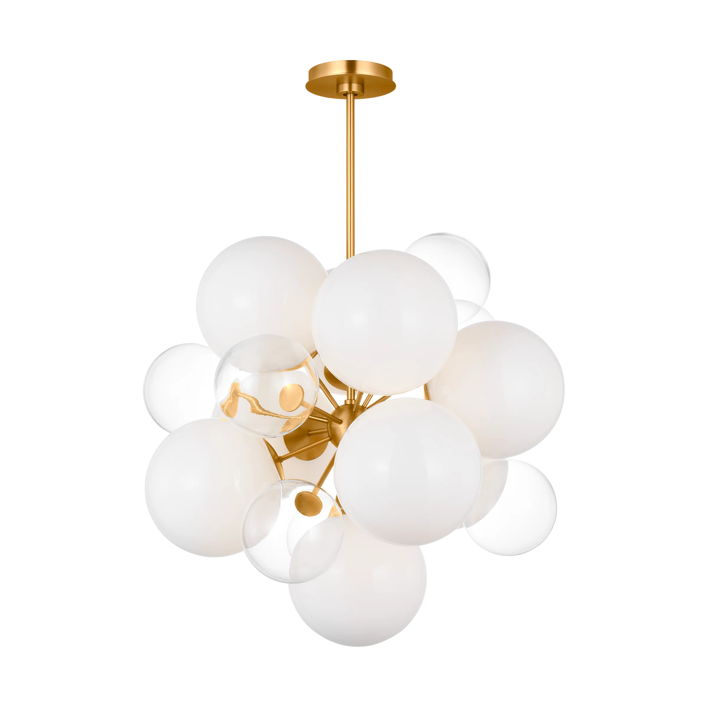 Aria 9 - Light Steel Dimmable Sputnik Modern Linear Chandelier | Wayfair North America