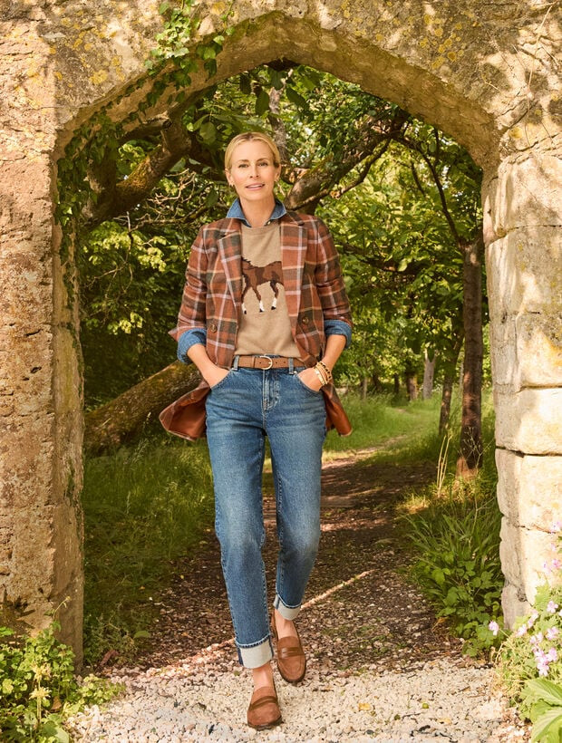 Denim Button Front Shirt | Talbots