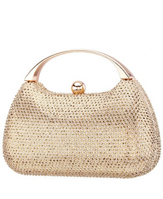 Crystal Minaudiere with Metal Handle | Macy's