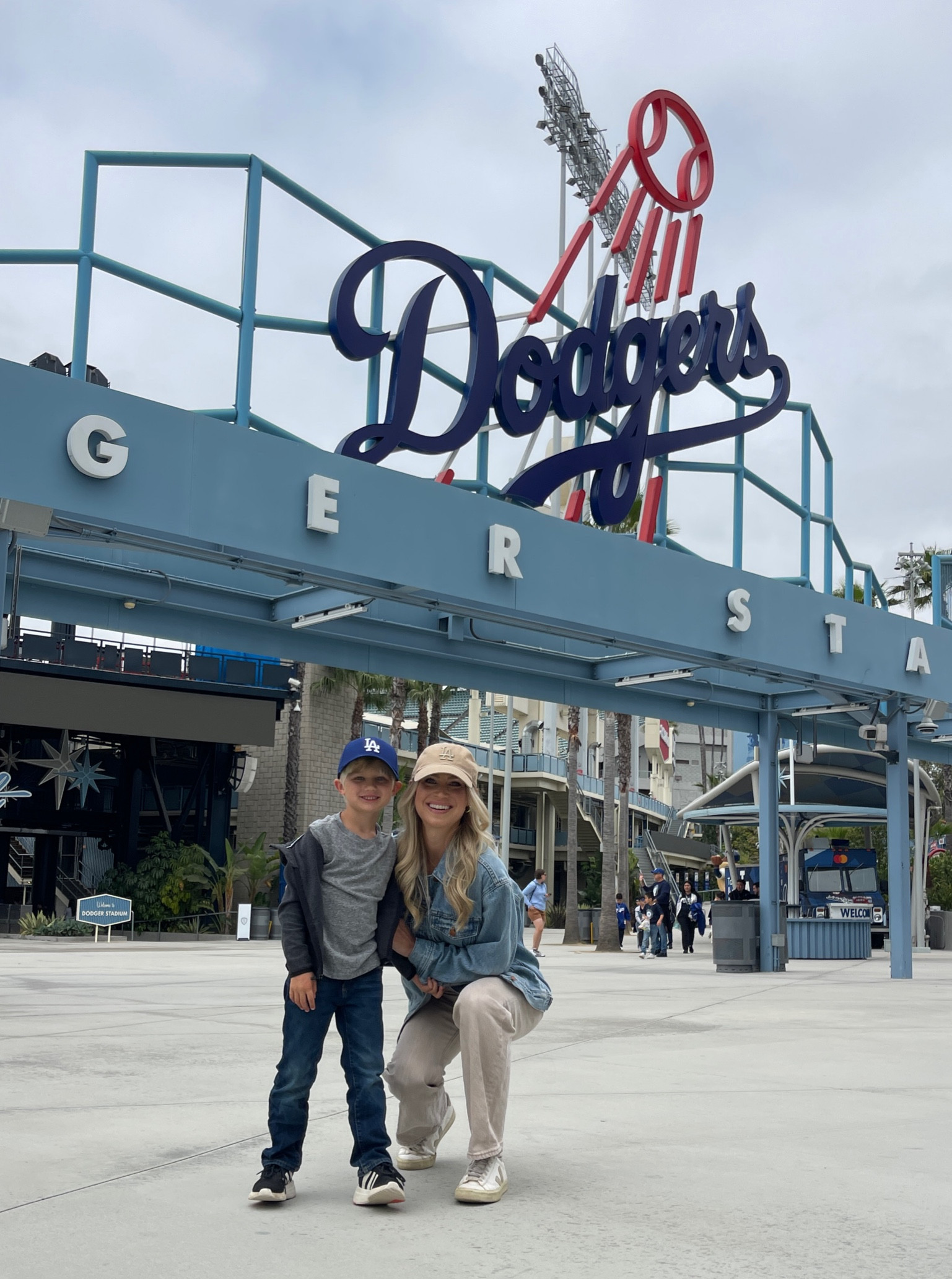 What I wore to Dodgers Stadium ⚾️💙 90s inspired baseball game day outfit idea! My oversized denim jacket is from Madewell but it’s currently sold out, so I found this J.Crew jacket that looks almost identical and it’s on sale! 🤗

#LTKStyleTip #LTKSaleAlert
