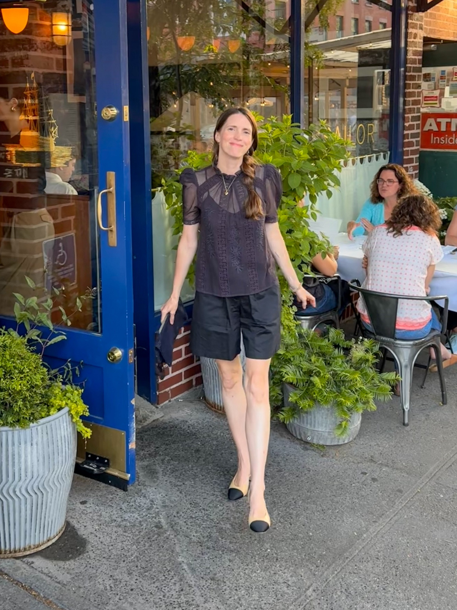 Here’s my casual yet dressy outfit from my birthday dinner. I really like the look of sophisticated shorts as an alternative to a dress for a night out. 

Outfit details:
The top and shorts are from St Roche; the foldover clutch is Clare V; and the sling backs are Chanel. I linked the closest items currently available to purchase, many secondhand so more affordable.

#LTKOver40 #LTKSeasonal