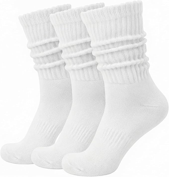 Unisex Slouch Socks for Men and Women, Thick Ribbed Scrunch Socks | Thick ribbed scrunch socks fo... | Amazon (US)